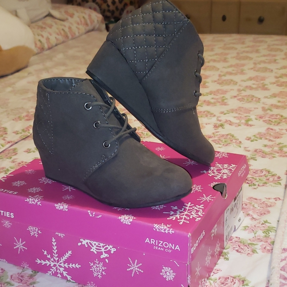 Girls Gray Spice Booties